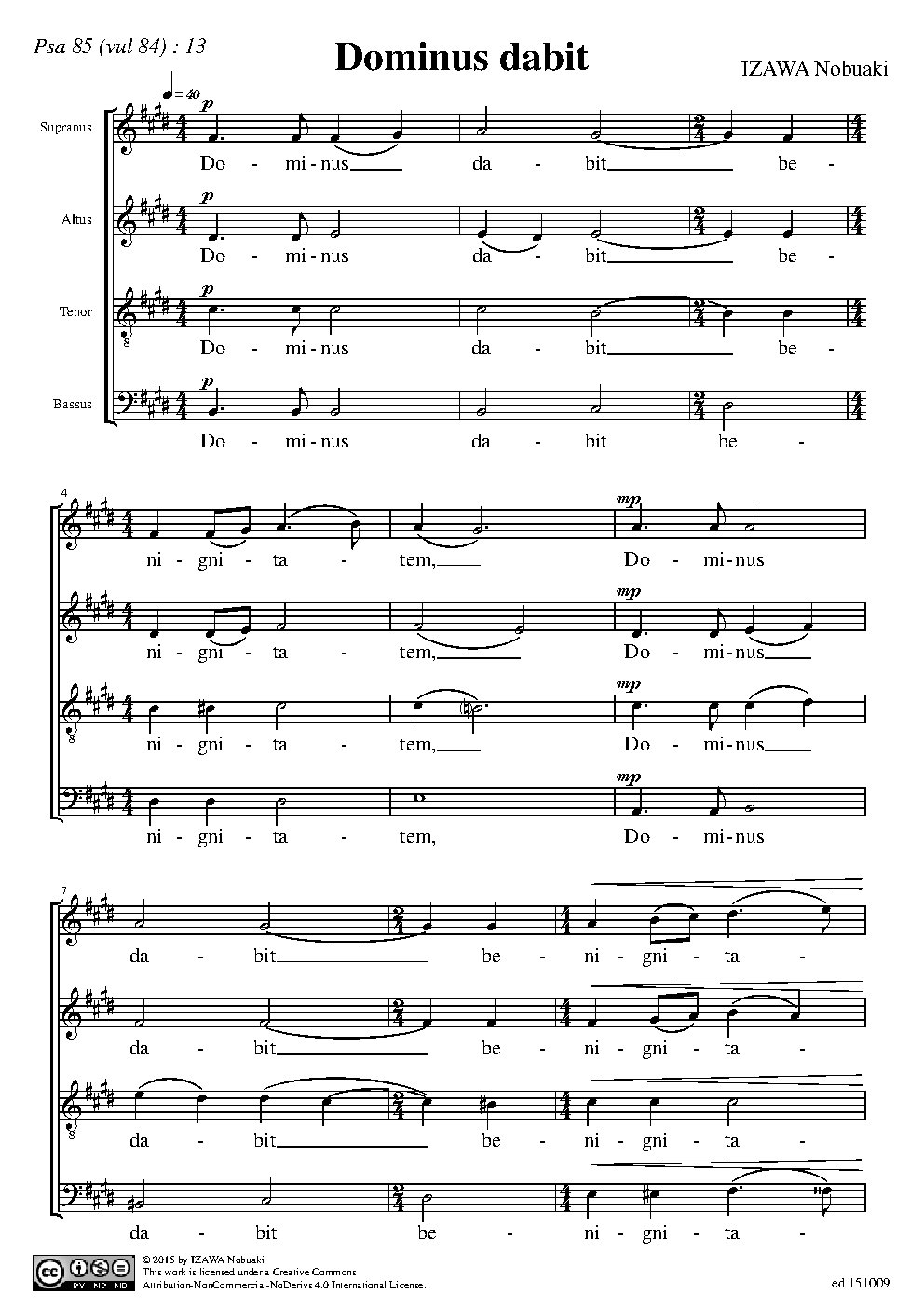 Dominus dabit - Choir Script PDF Thumbnail