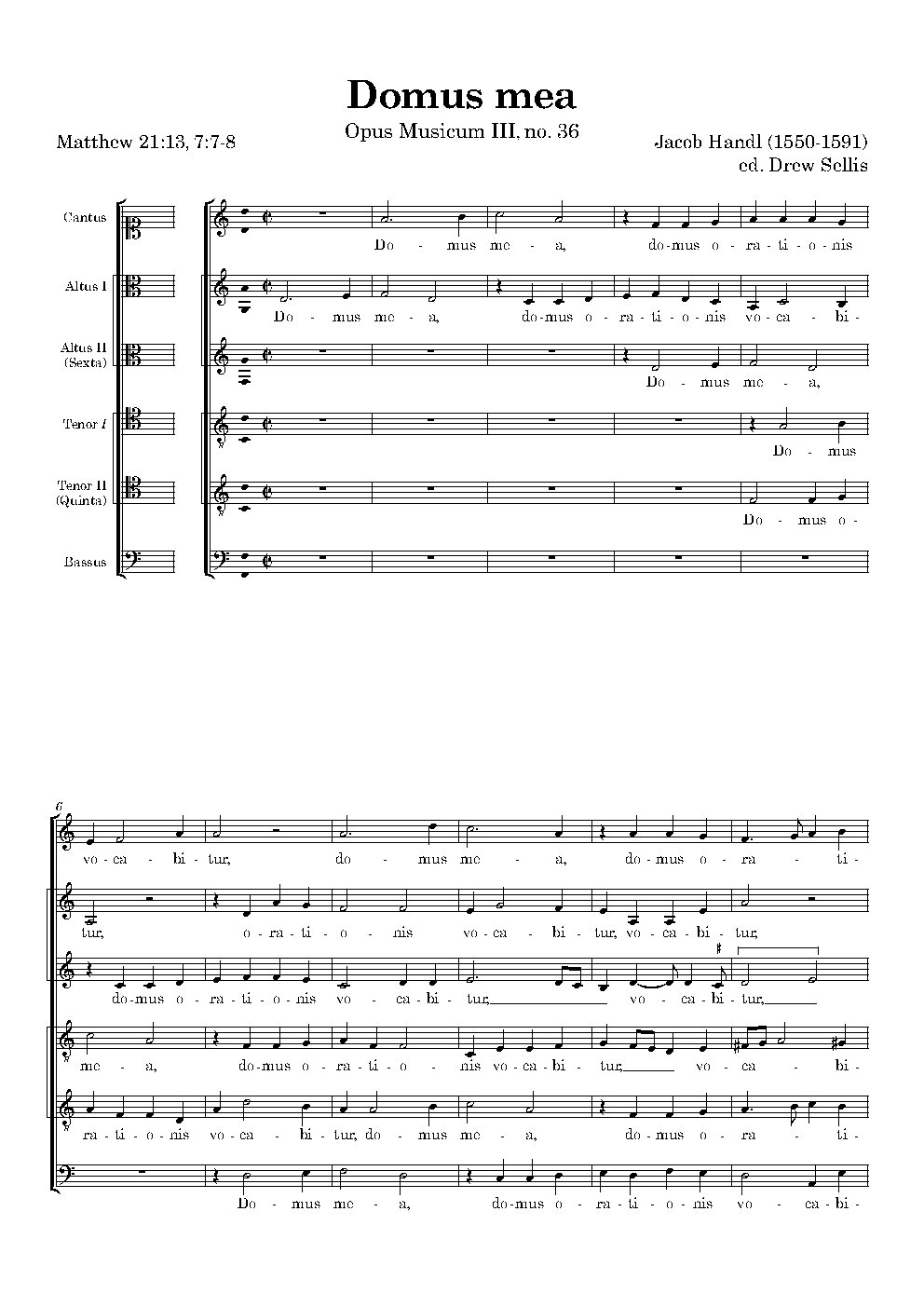 Domus mea - Choir Script PDF Thumbnail