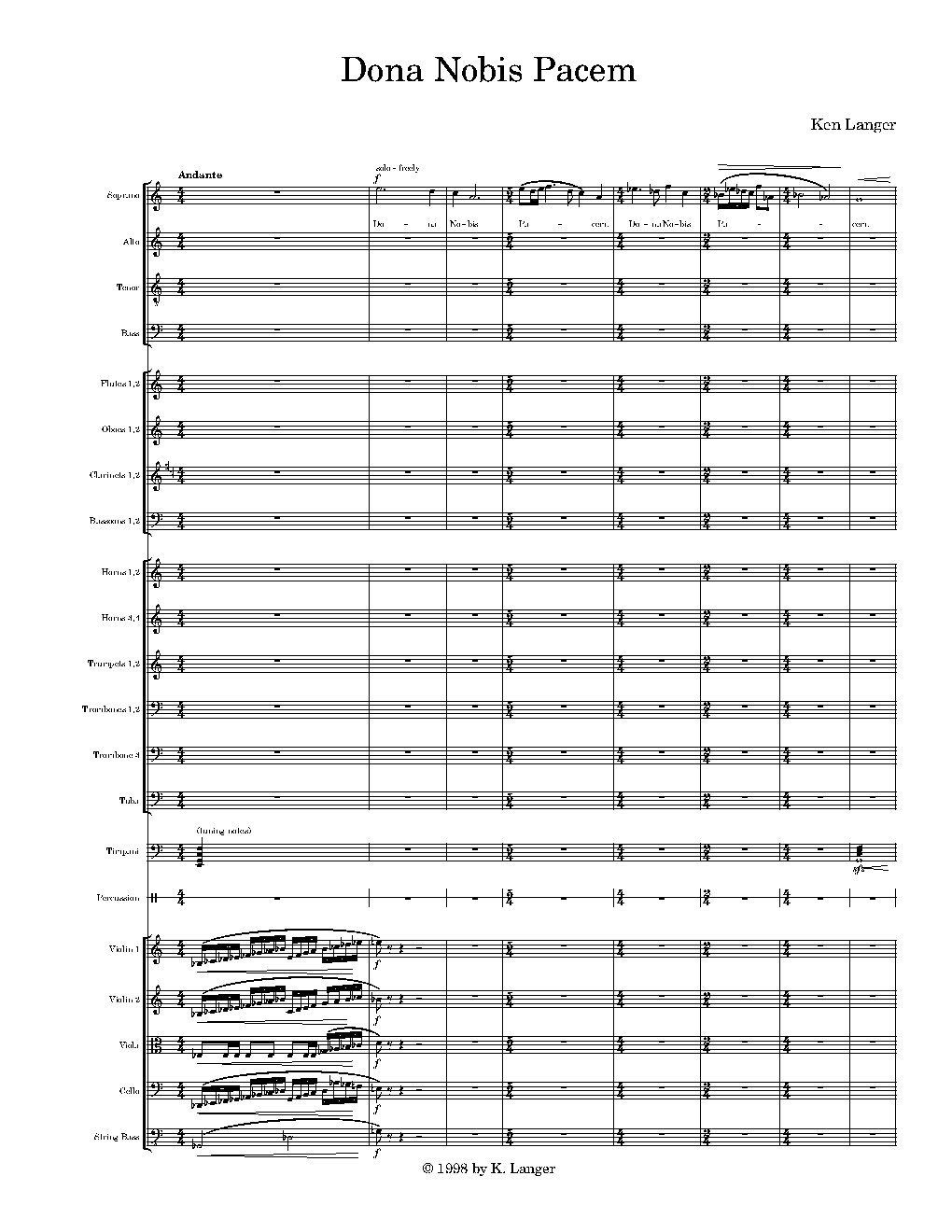 Dona Nobis Pacem I