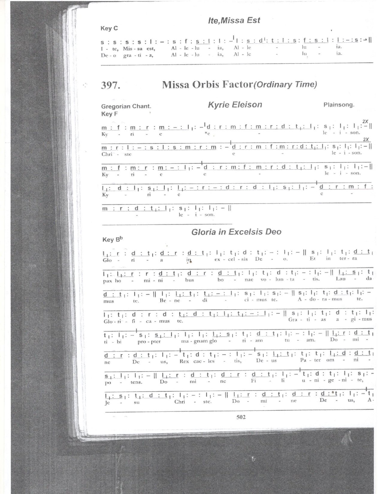 Missa Orbis Factor - In Tonic Solfa - Download Choir Script PDF