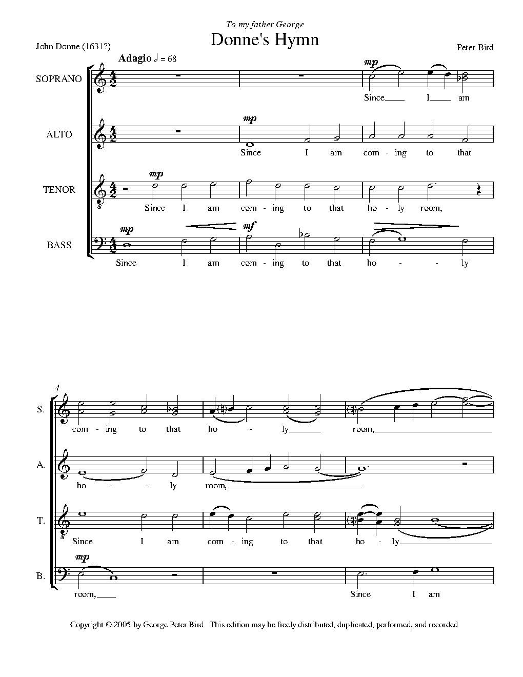 Donne's Hymn