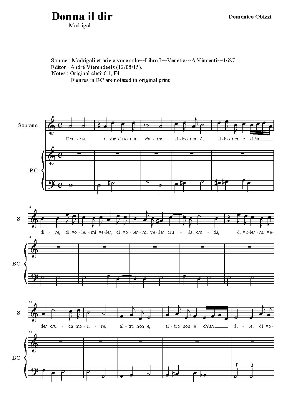 Donna il dir - Choir Script PDF Thumbnail