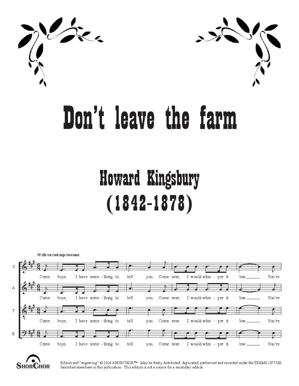 Don’t leave the farm