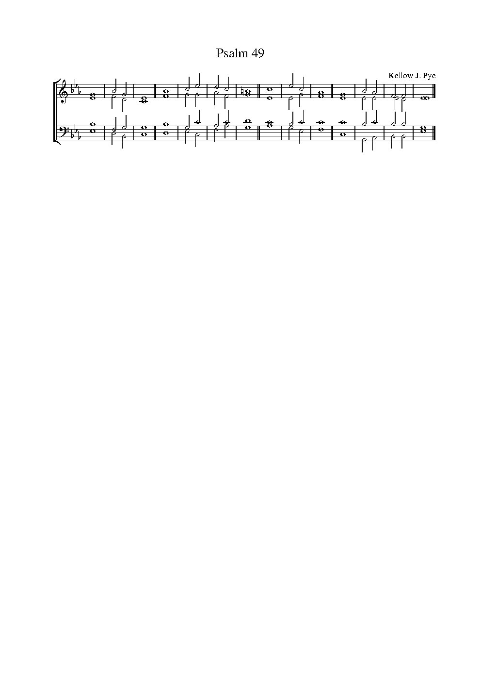 Double Anglican Chant in E-flat Major