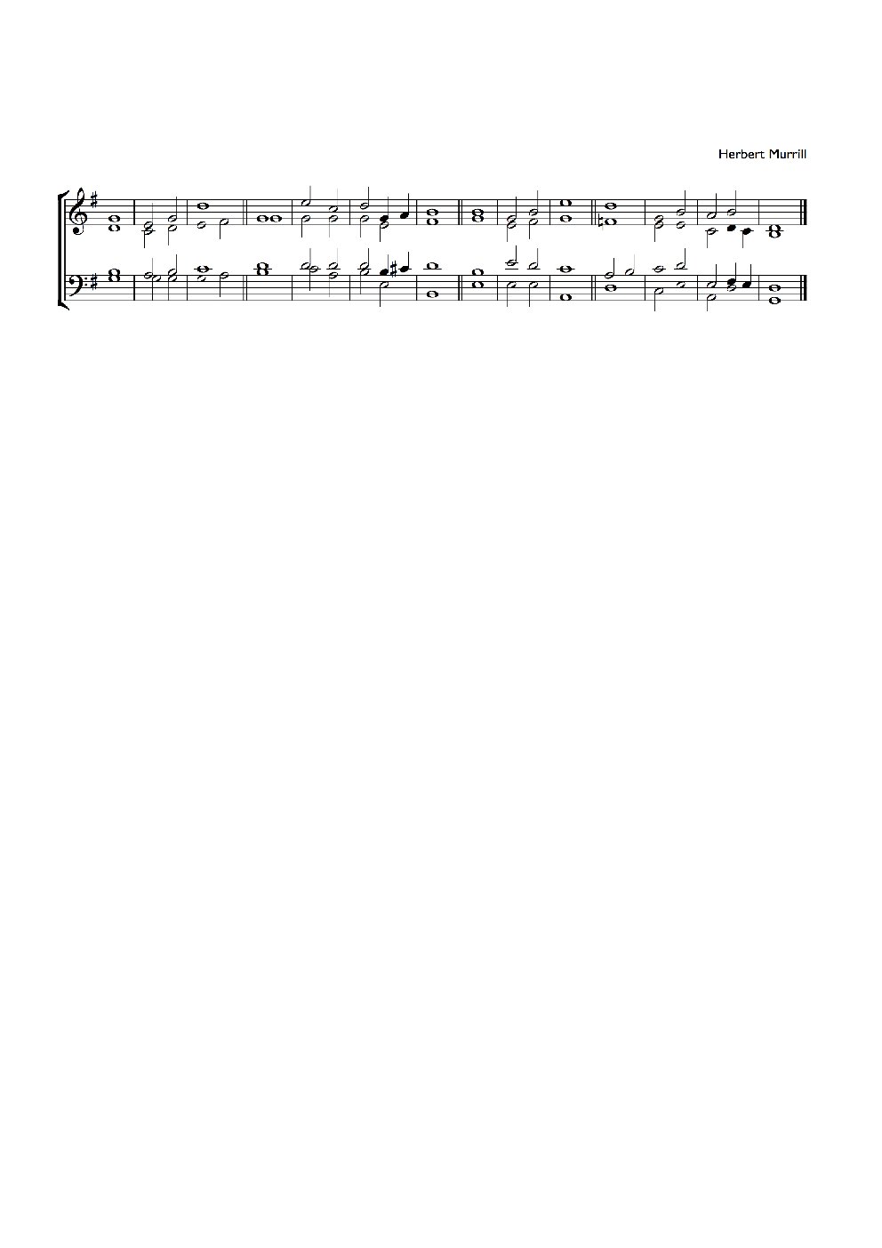 Double Chant in G
