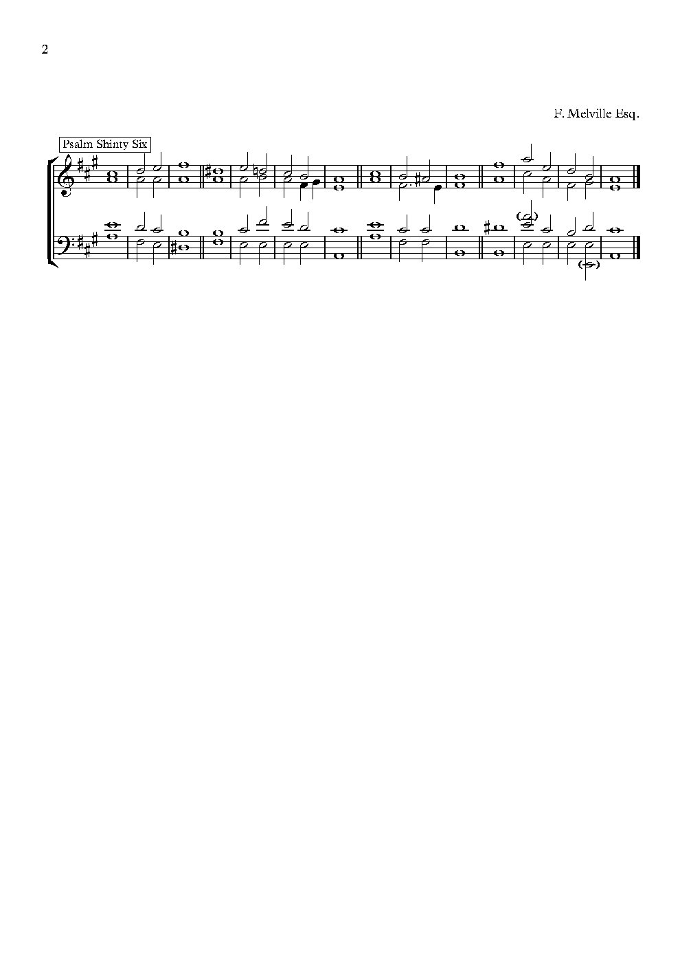 Double Chant in A Major - Choir Script PDF Thumbnail