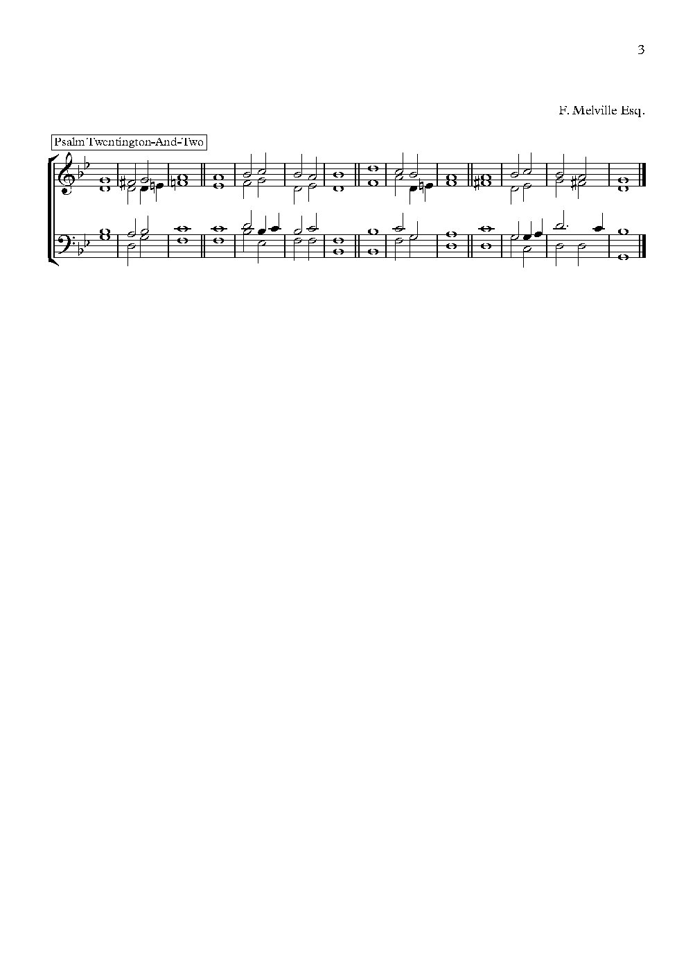 Double Chant in G Minor - Choir Script PDF Thumbnail