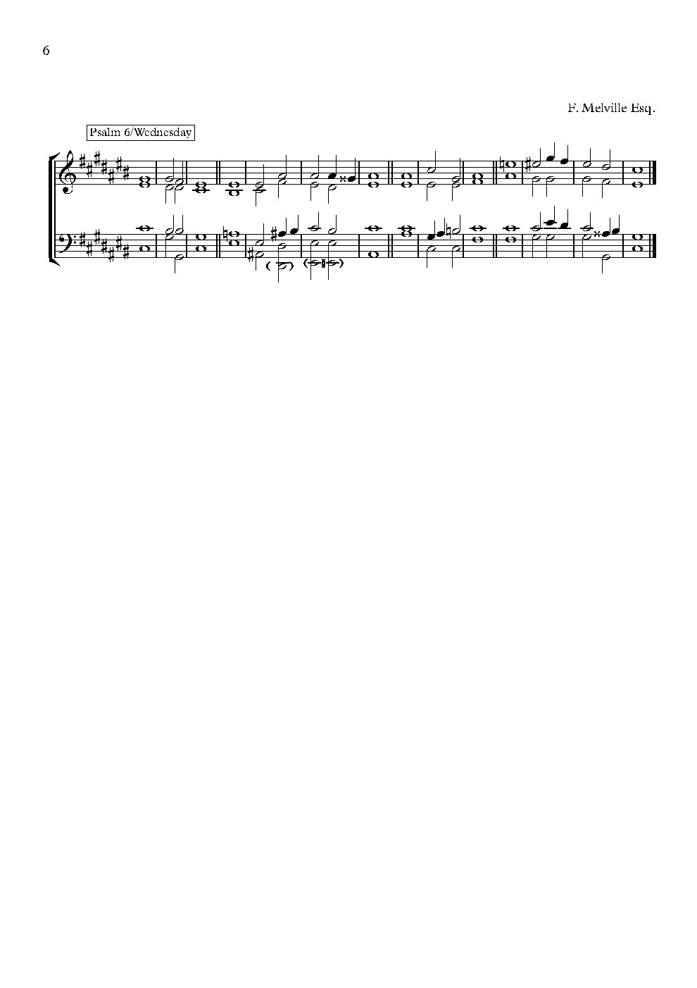 Double Chant in C Sharp Major
