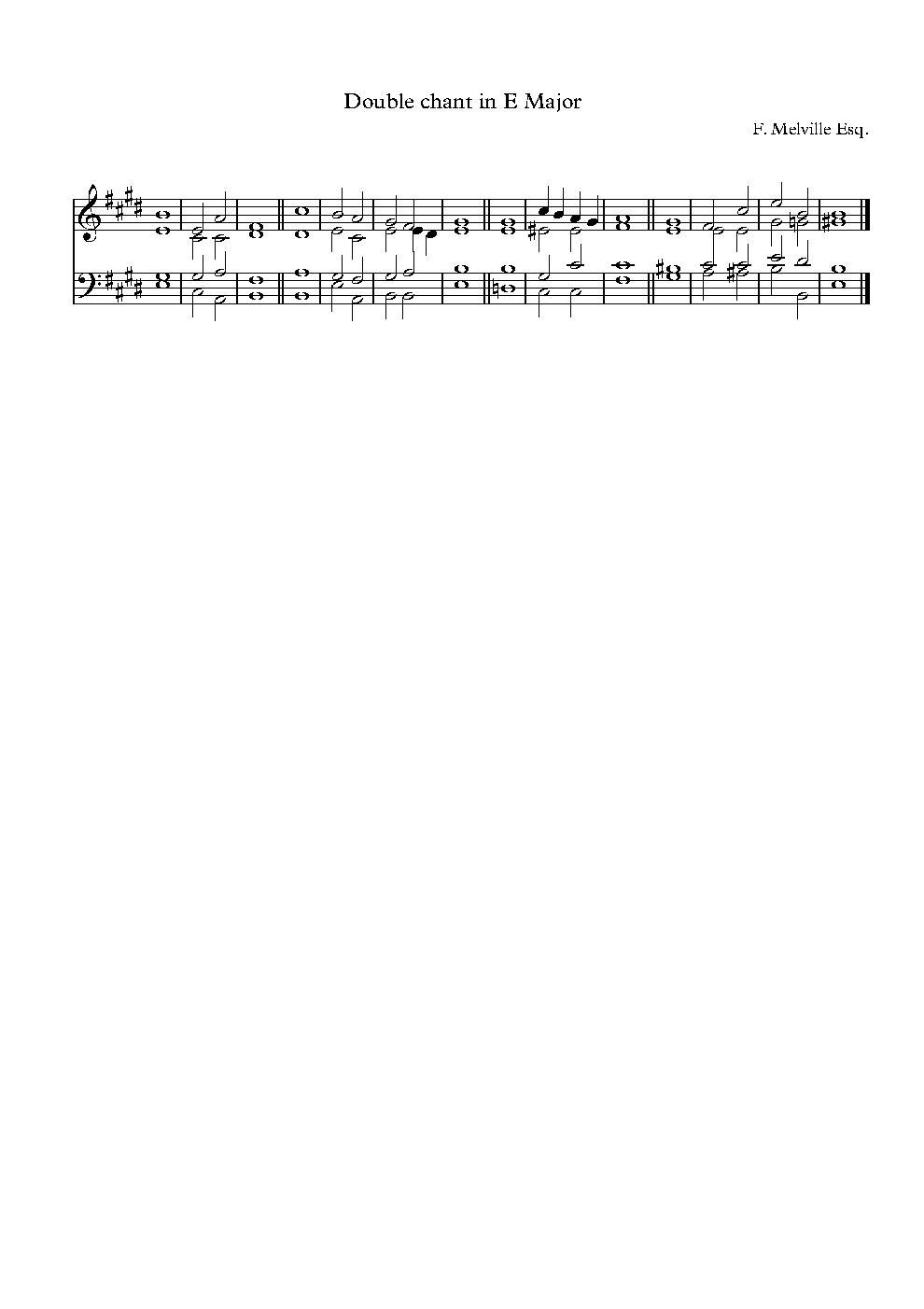 Double Chant in E Major (No. 2)