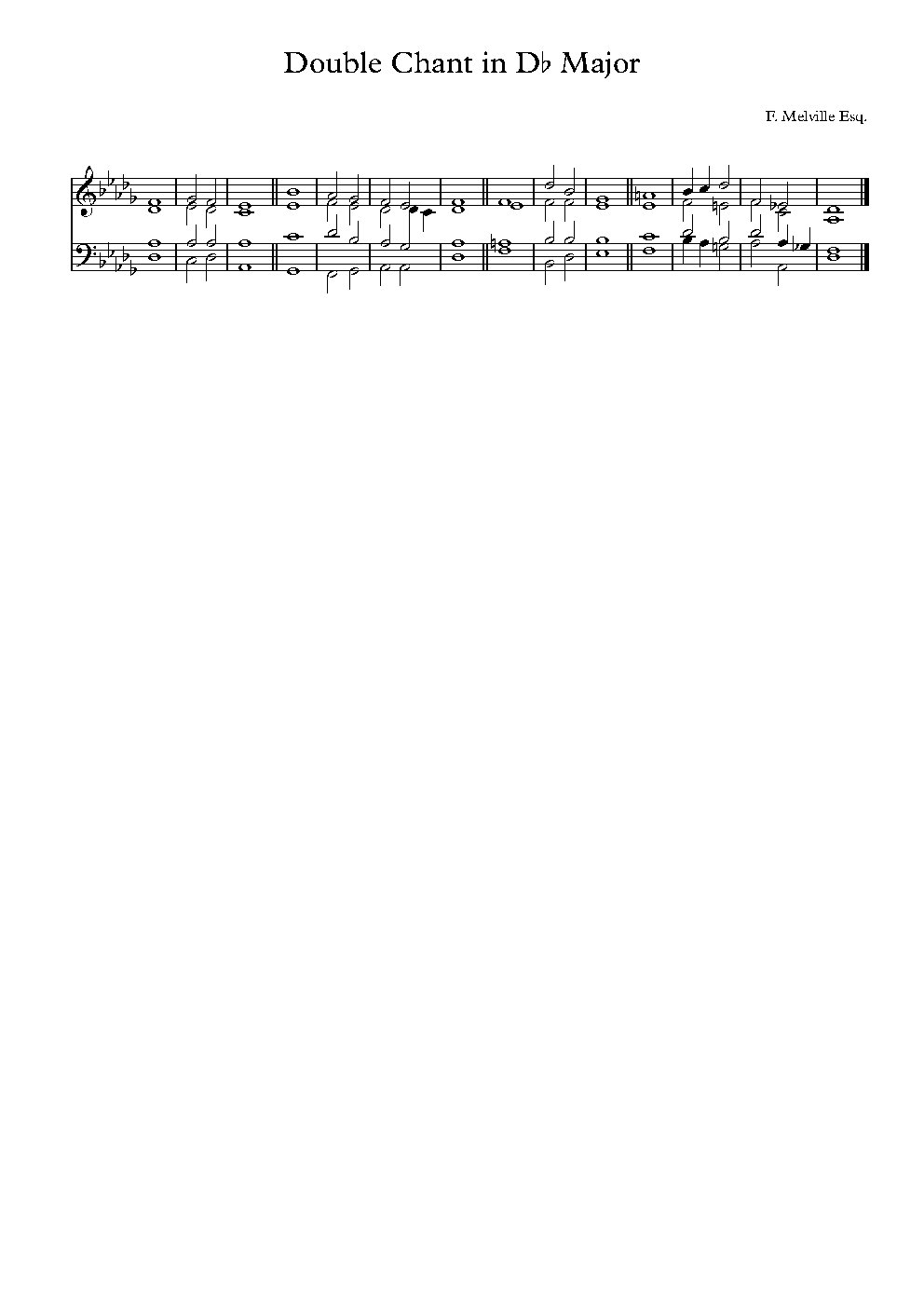 Double Chant in Db Major