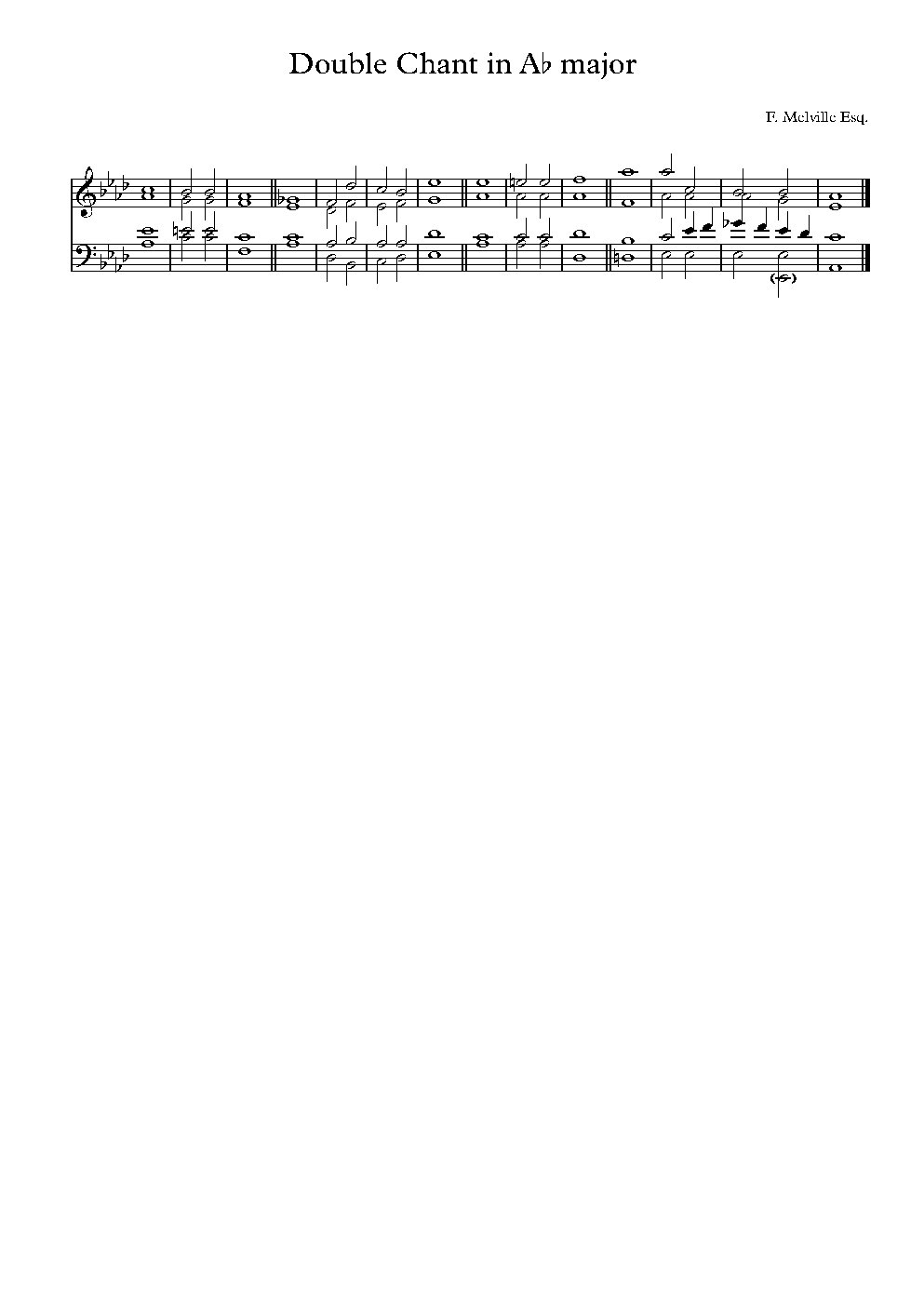 Double Chant in Ab Major - Choir Script PDF Thumbnail