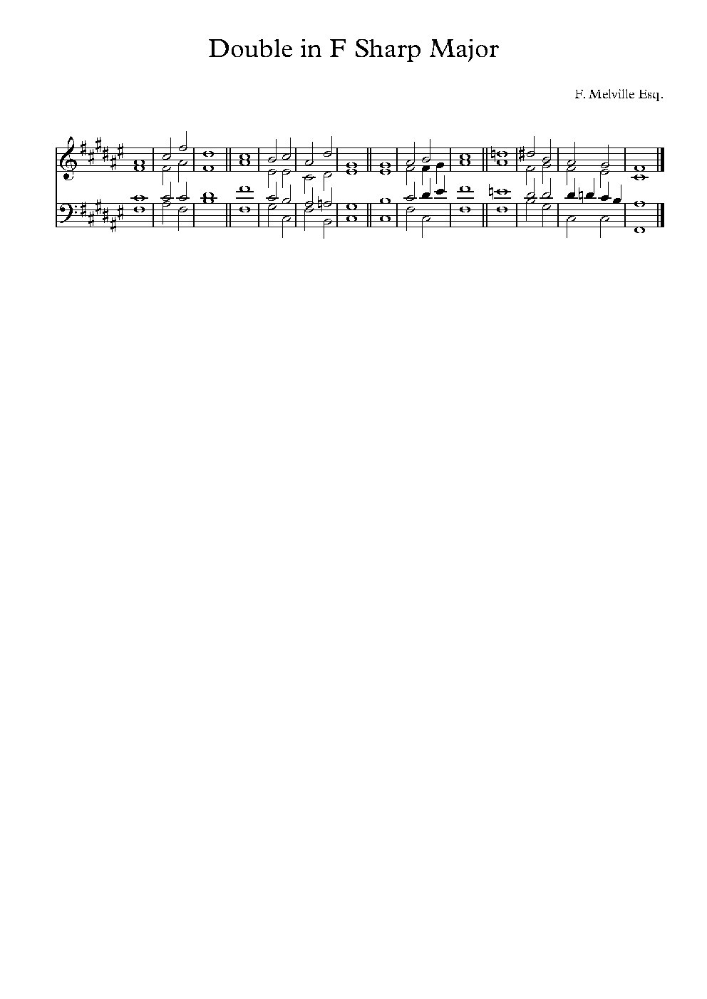 Double Chant in F Sharp Major (2) - Choir Script PDF Thumbnail
