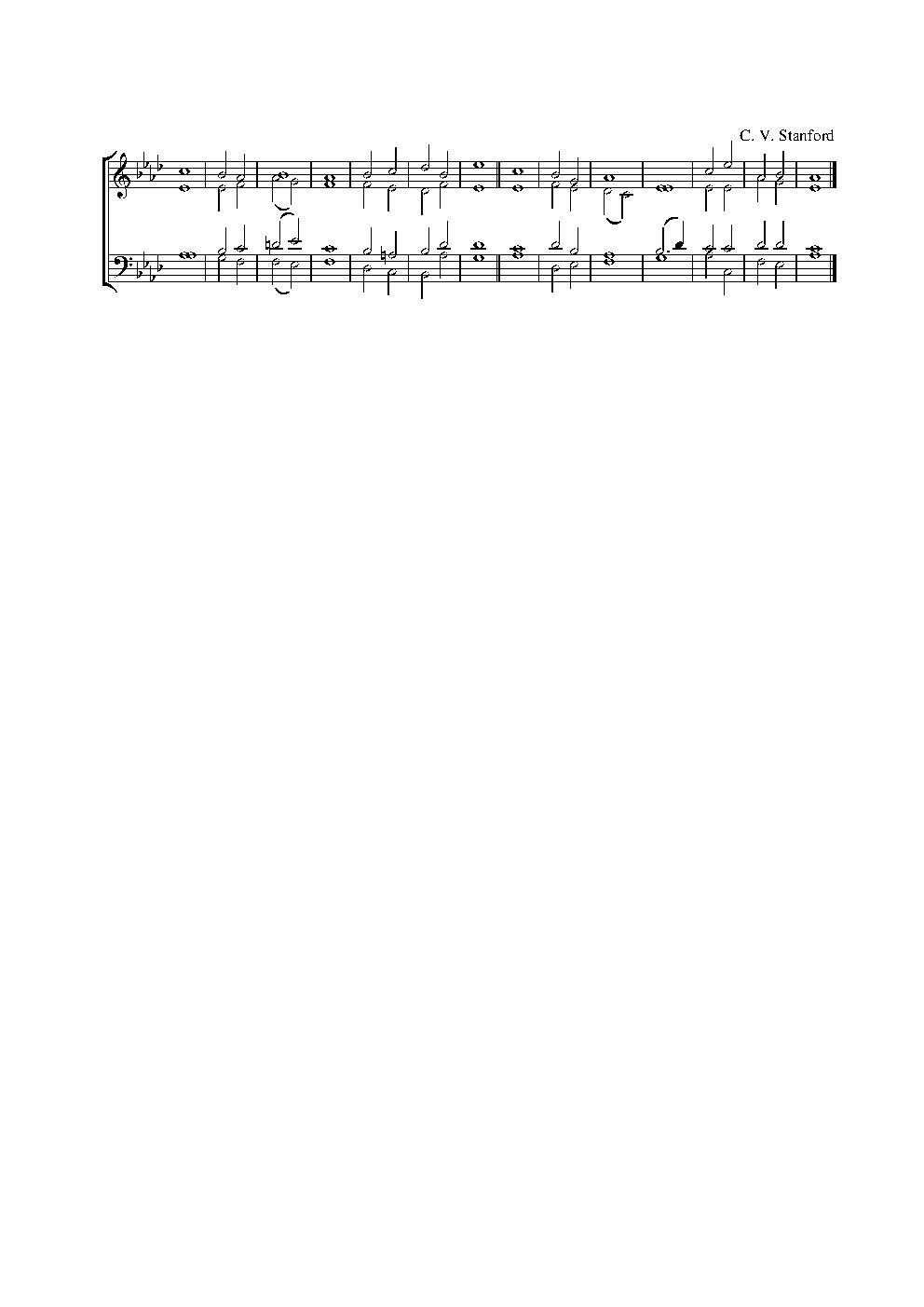 Double Chant in A-flat Major - Choir Script PDF Thumbnail