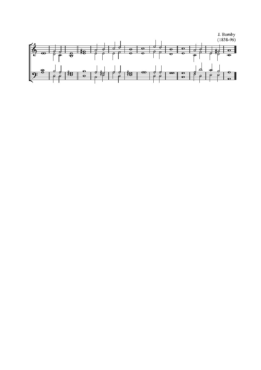 Double chant in A minor
