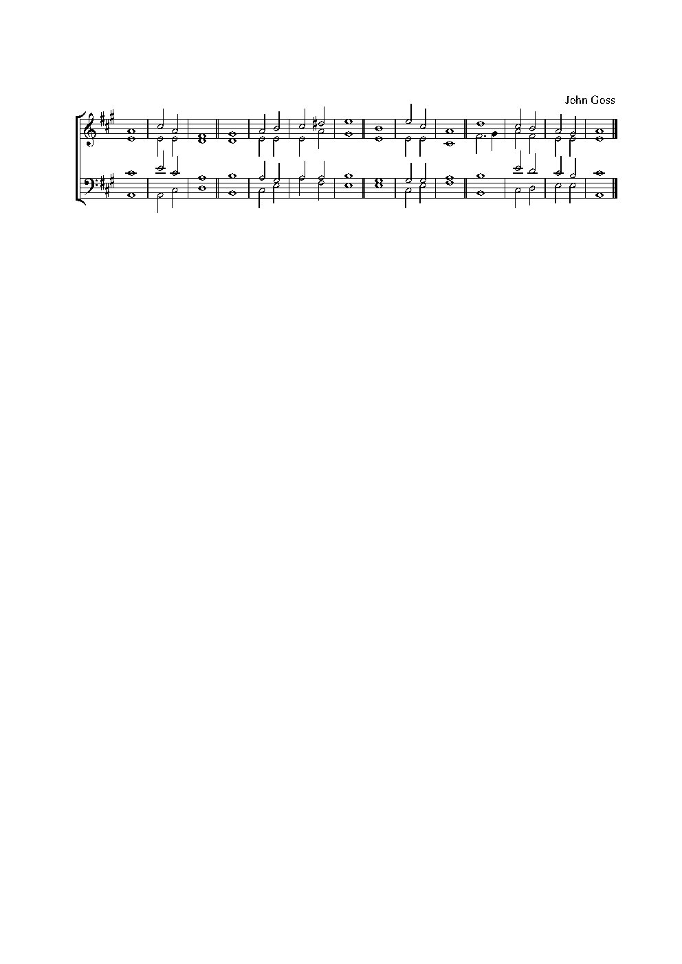 Double chant in A major II