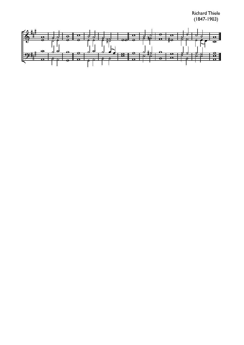 Double chant in A major