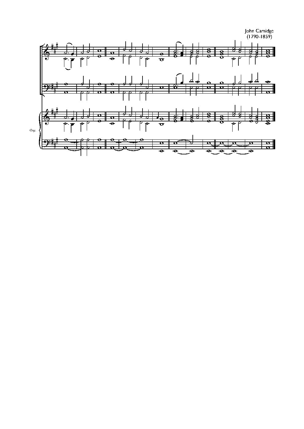 Double chant in A major II