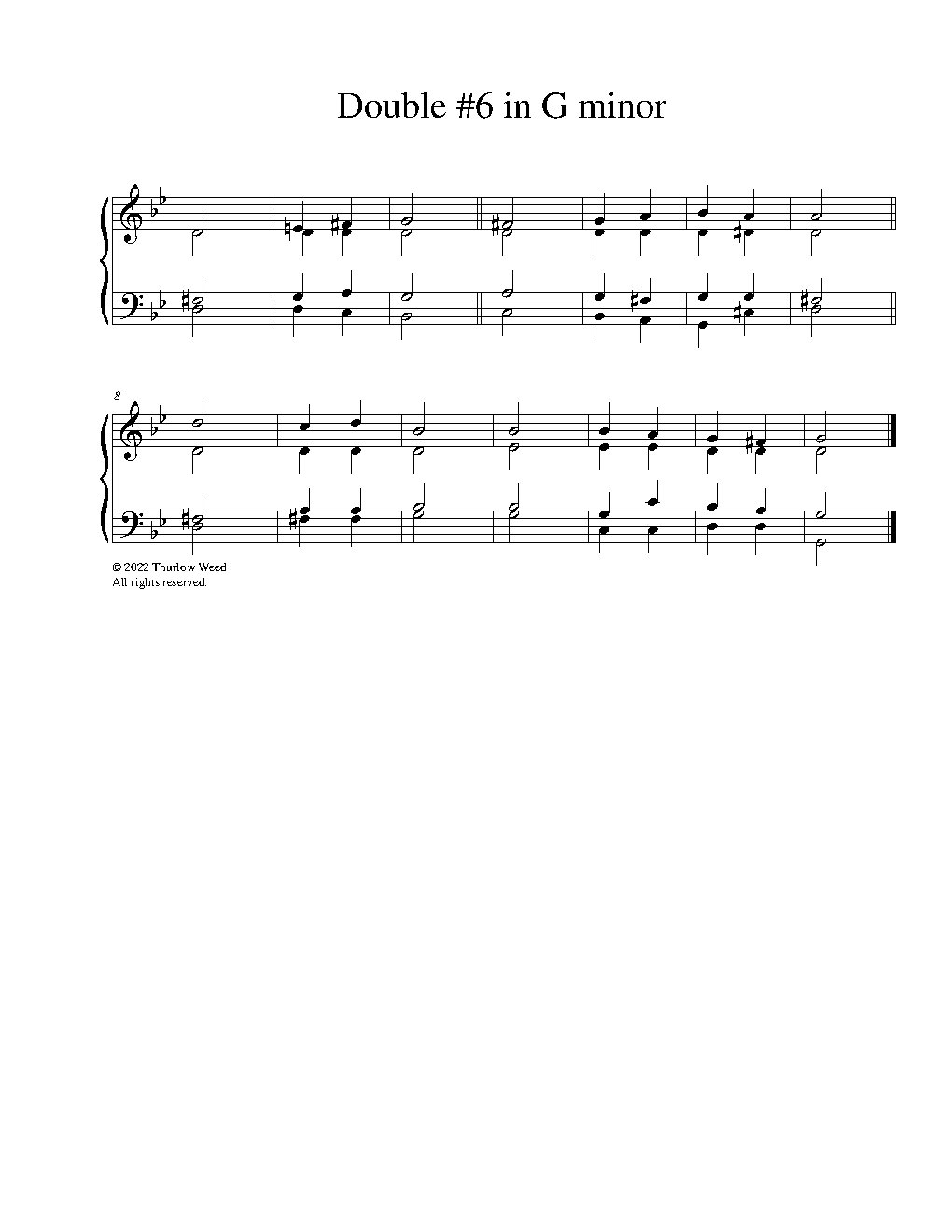 Double #6 in G minor