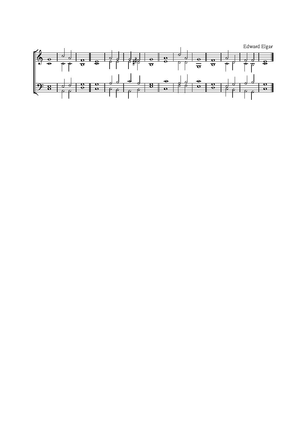 Double chant in C major