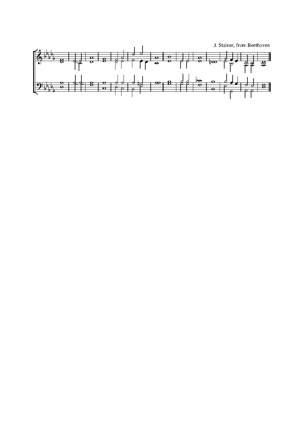 Double chant in D flat major