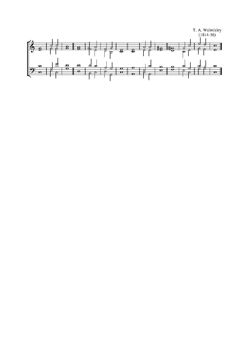 Double chant in C major - Choir Script PDF Thumbnail