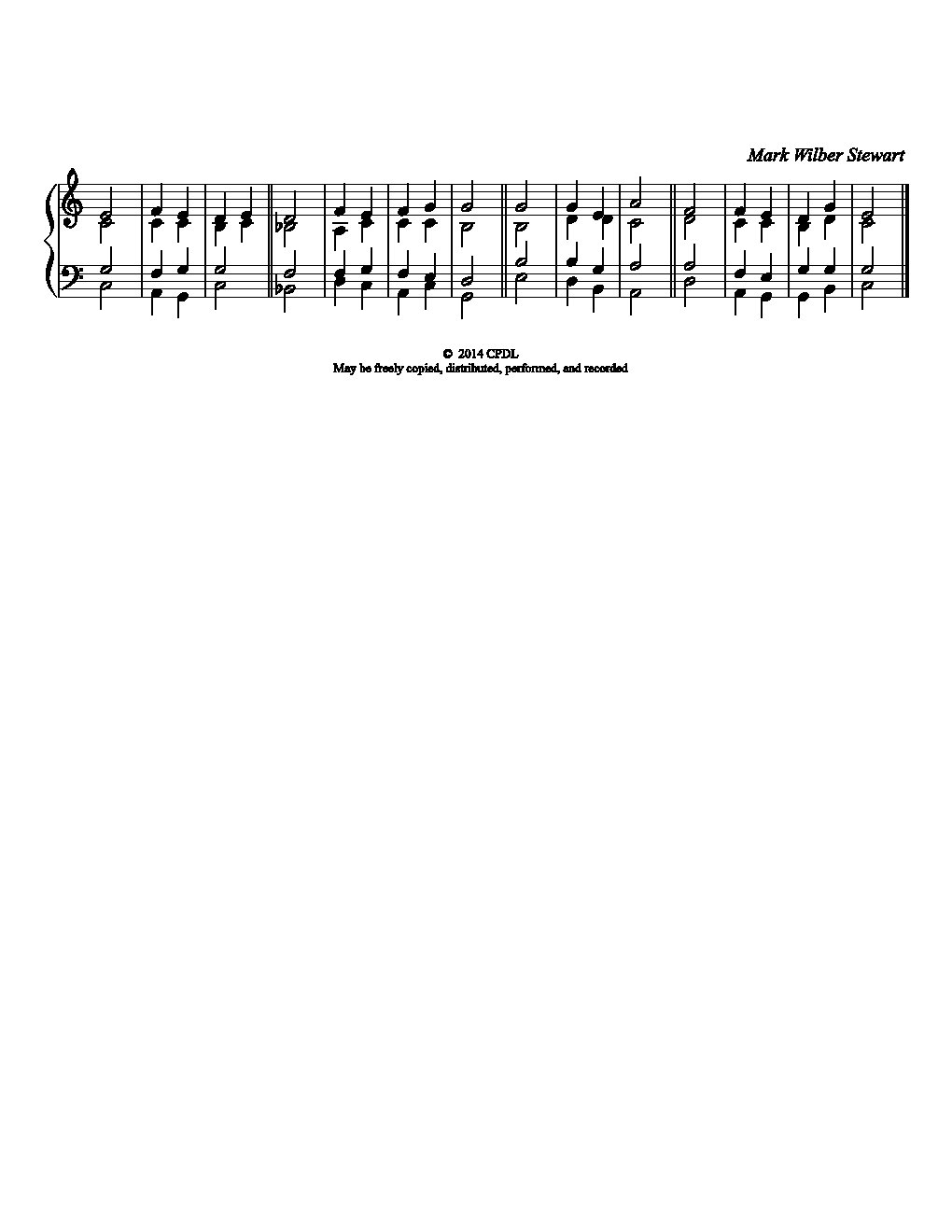 Double chant in C major