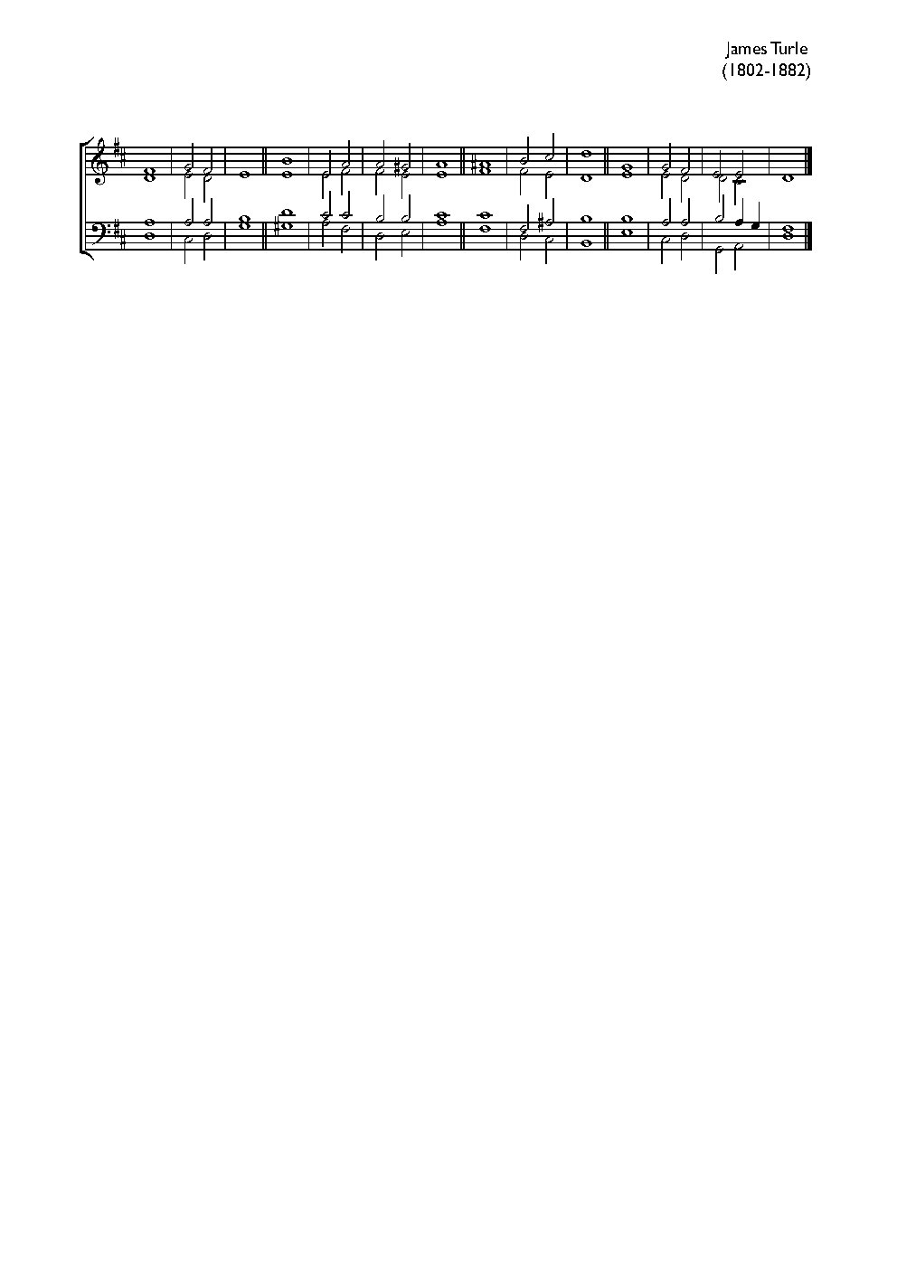 Double chant in D major