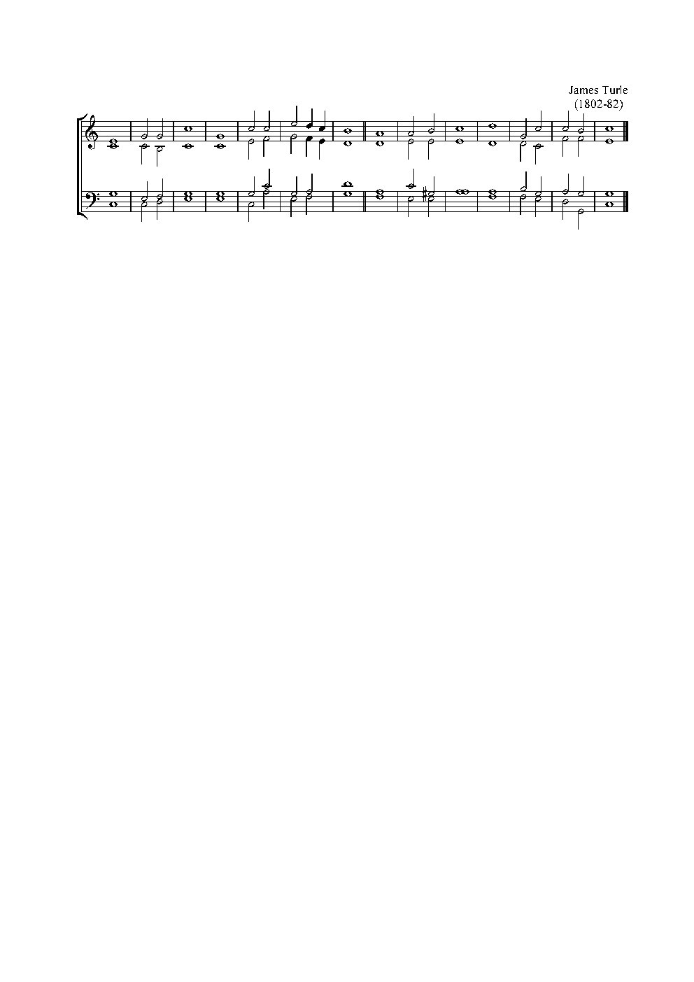 Double chant in C major
