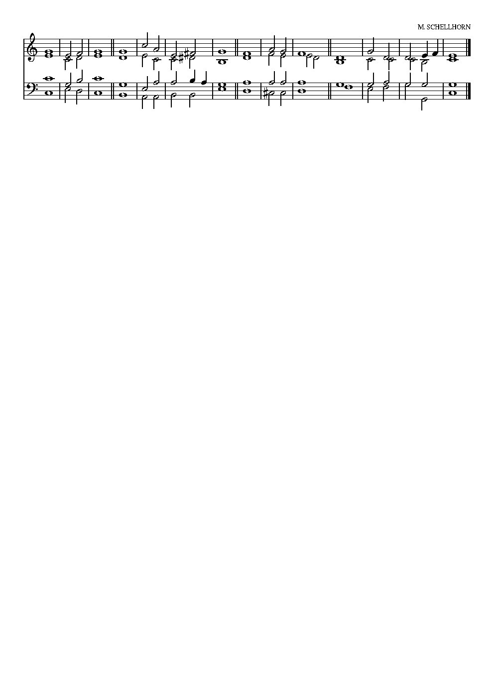 Double chant in C major