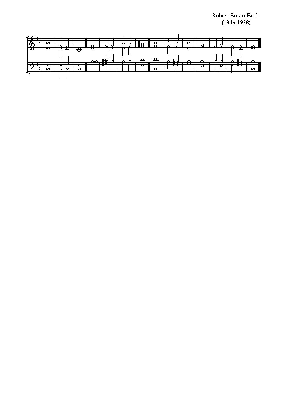 Double chant in B minor - Choir Script PDF Thumbnail