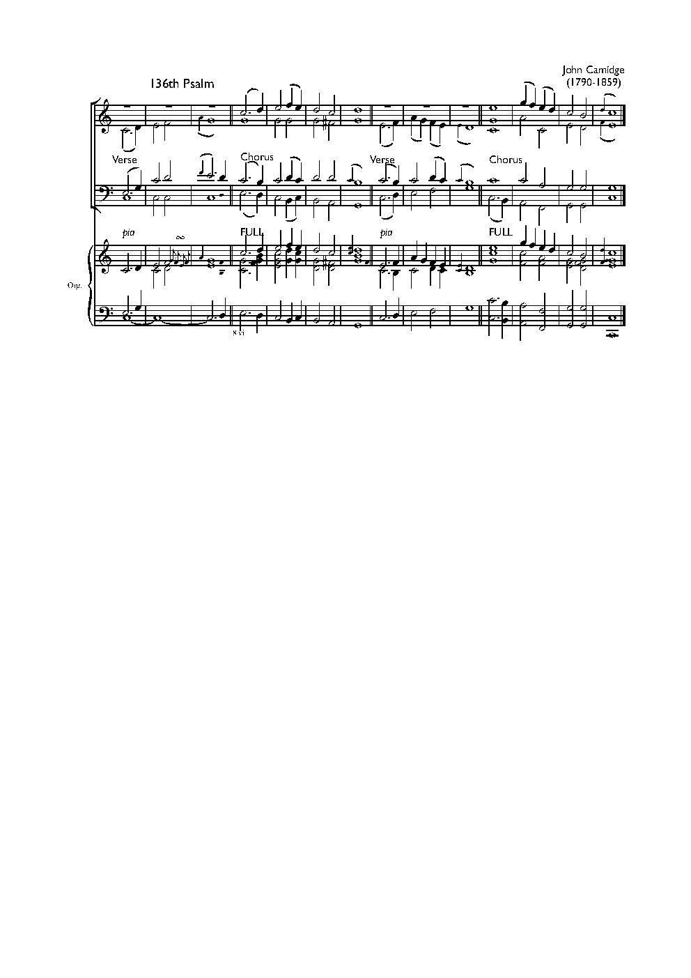 Double chant in C major III