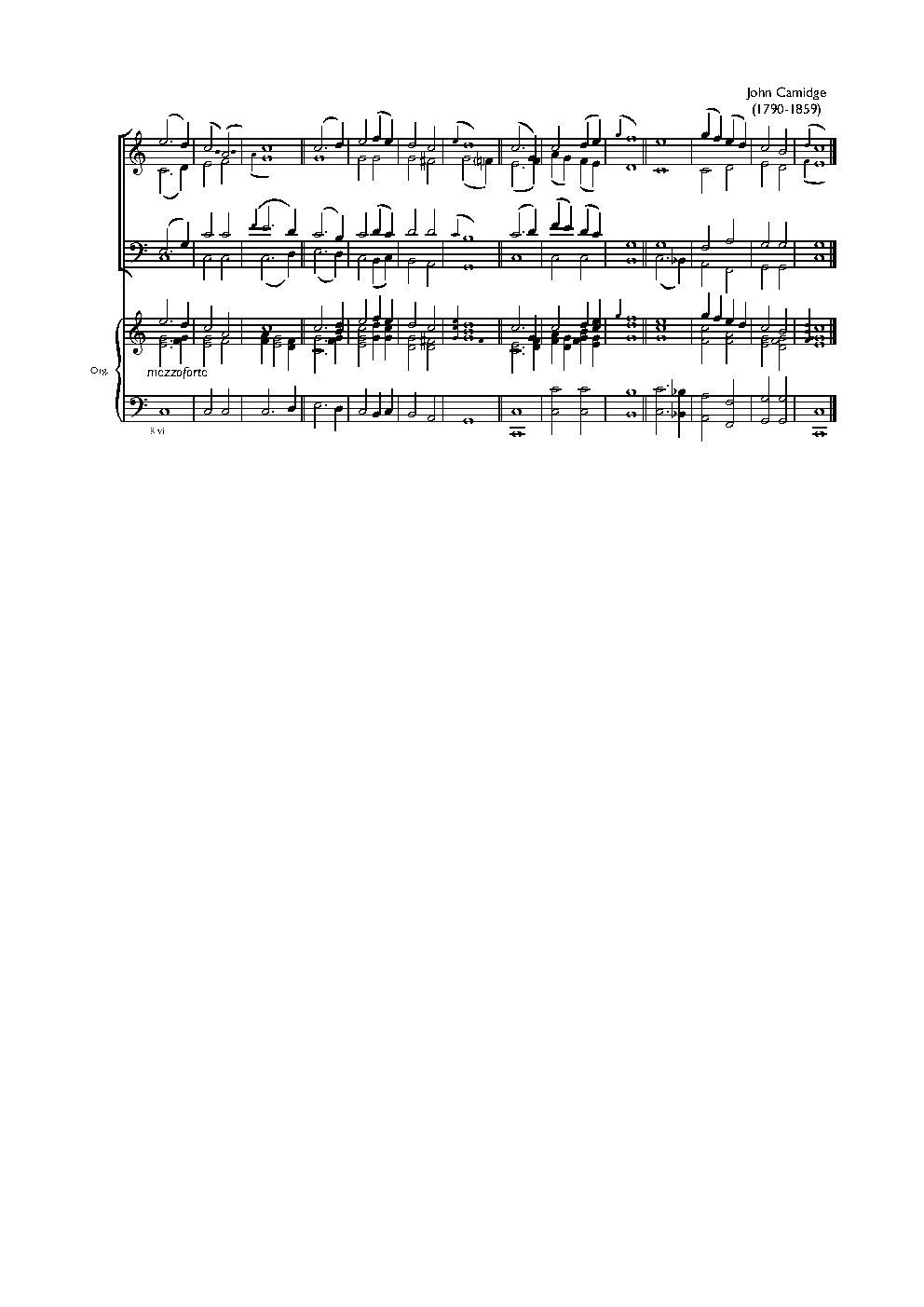 Double chant in C major IV