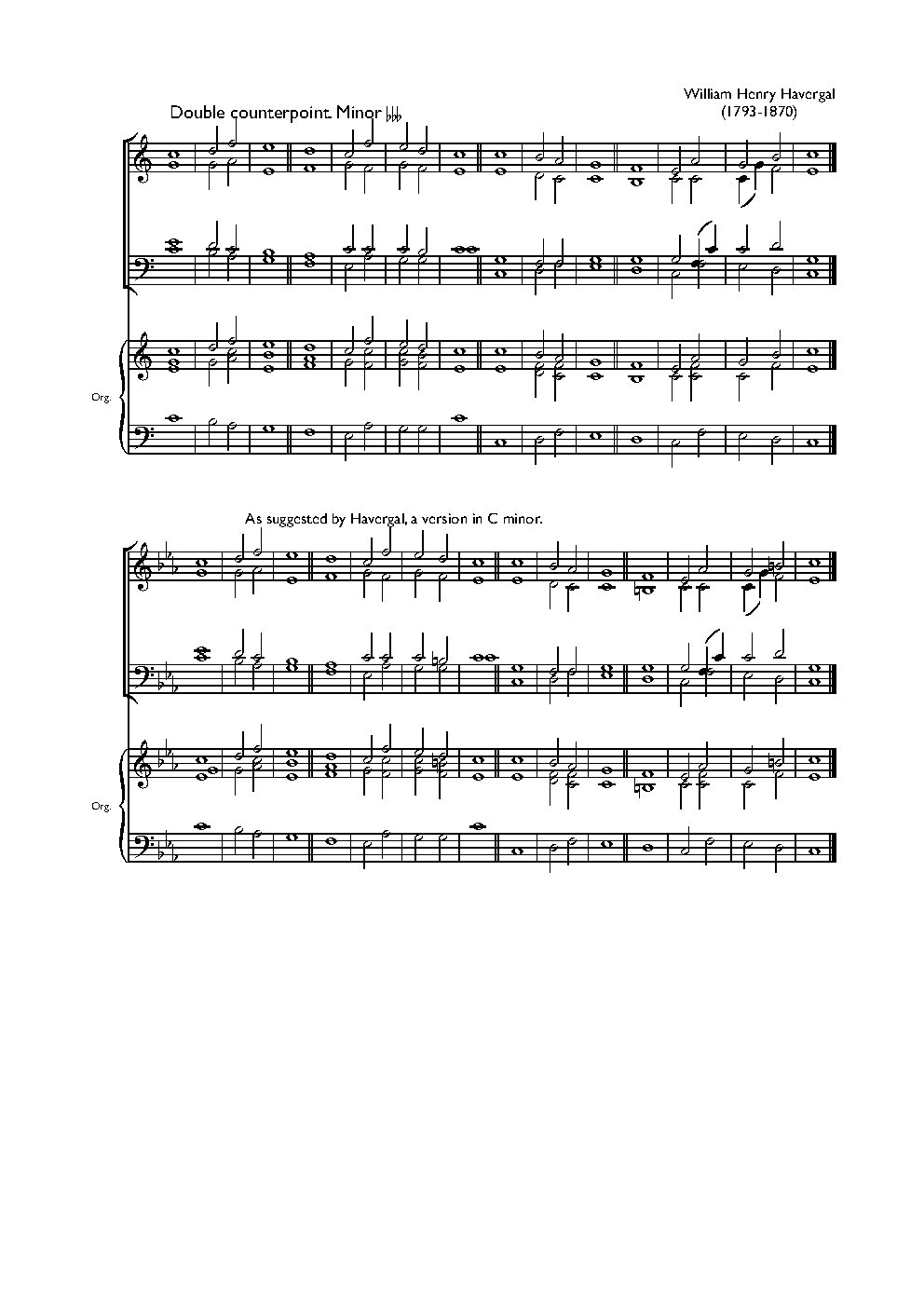 Double chant in C major II