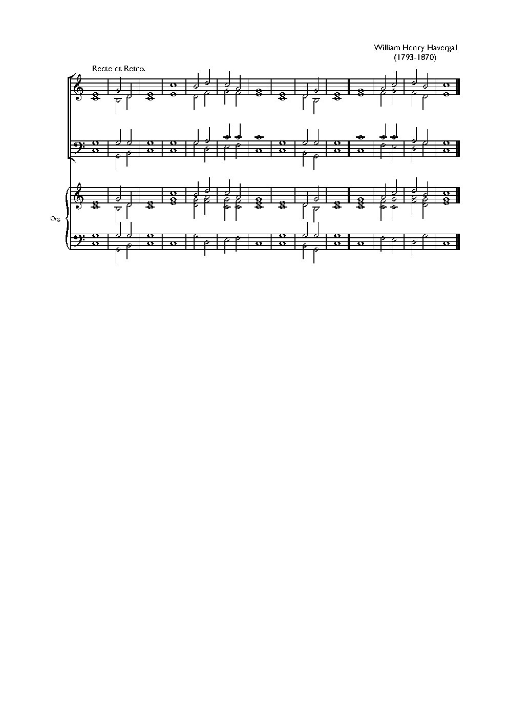 Double chant in C major IV