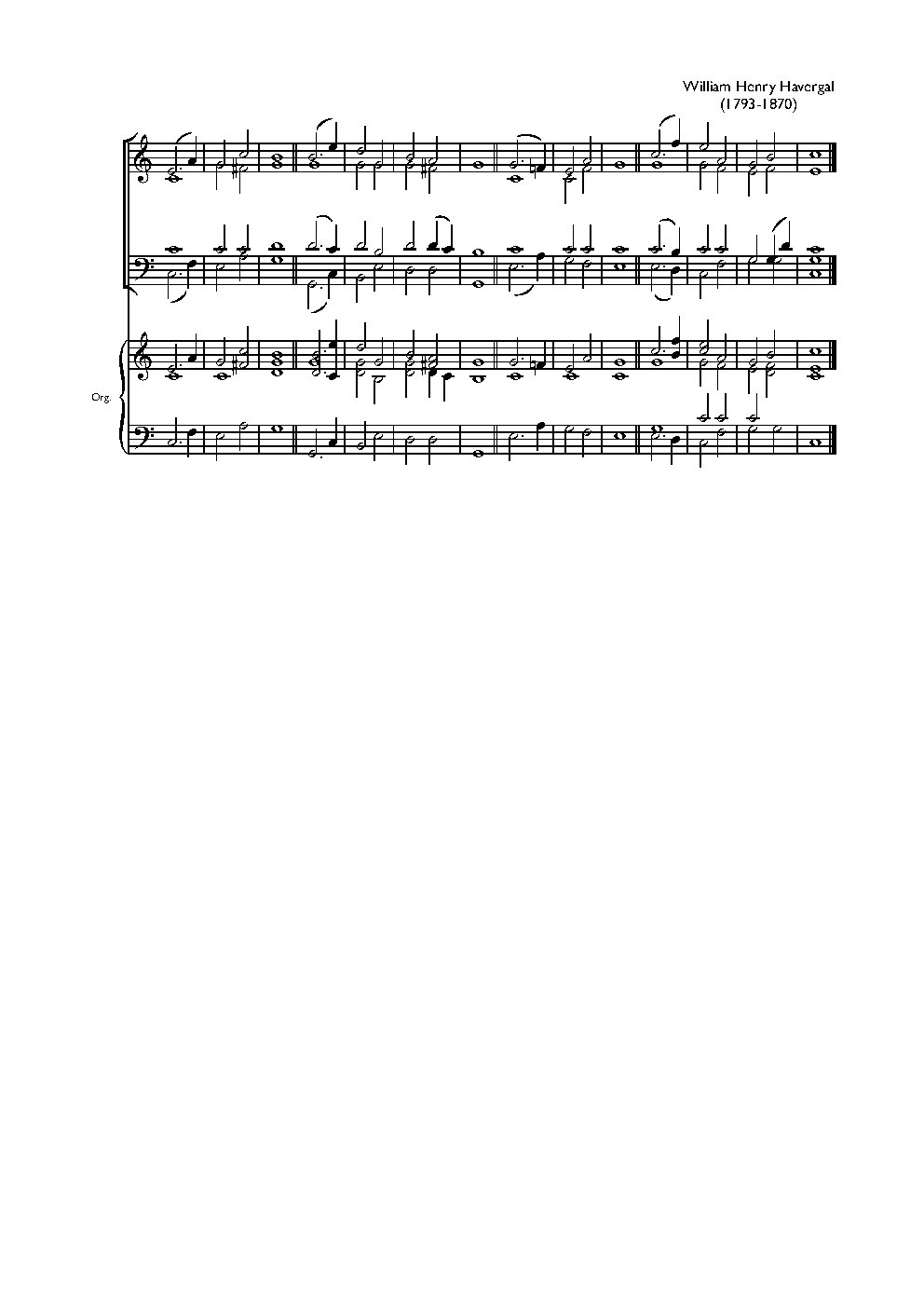 Double chant in C major V
