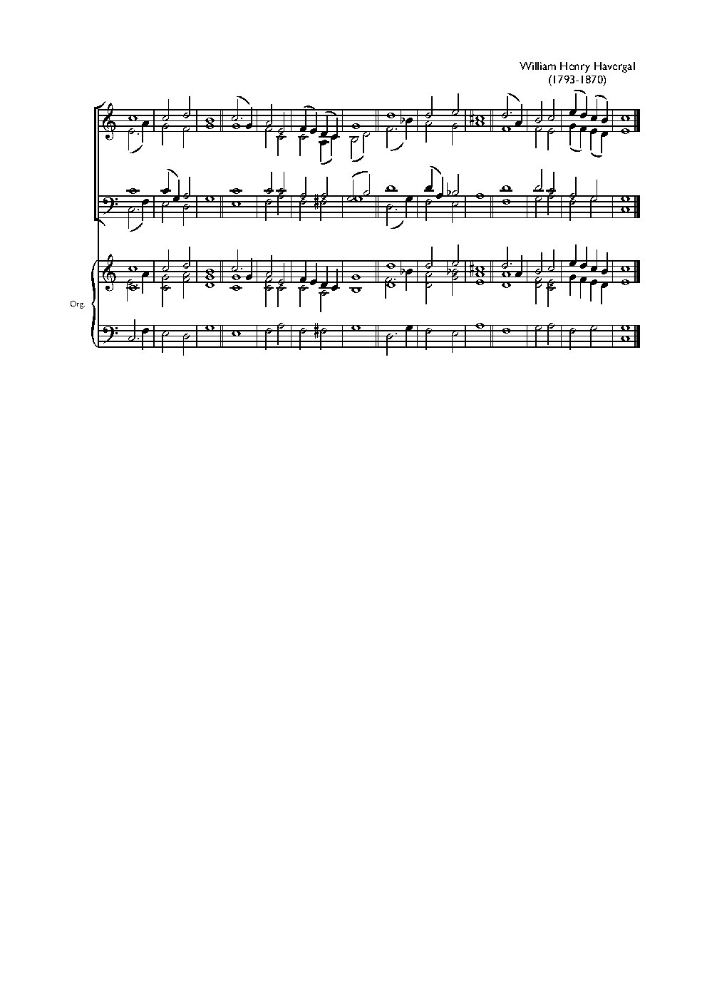 Double chant in C major IX