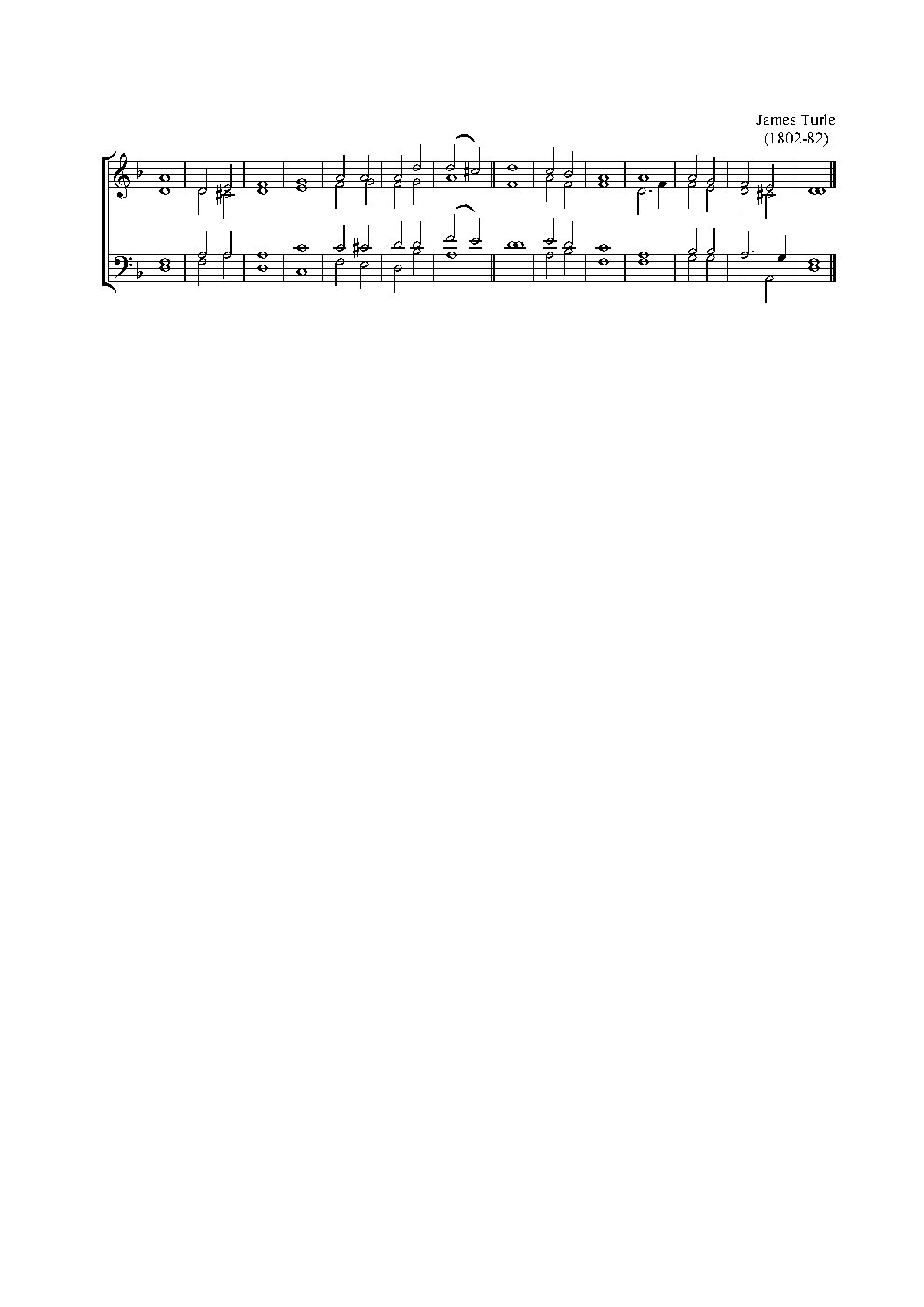 Double chant in D minor