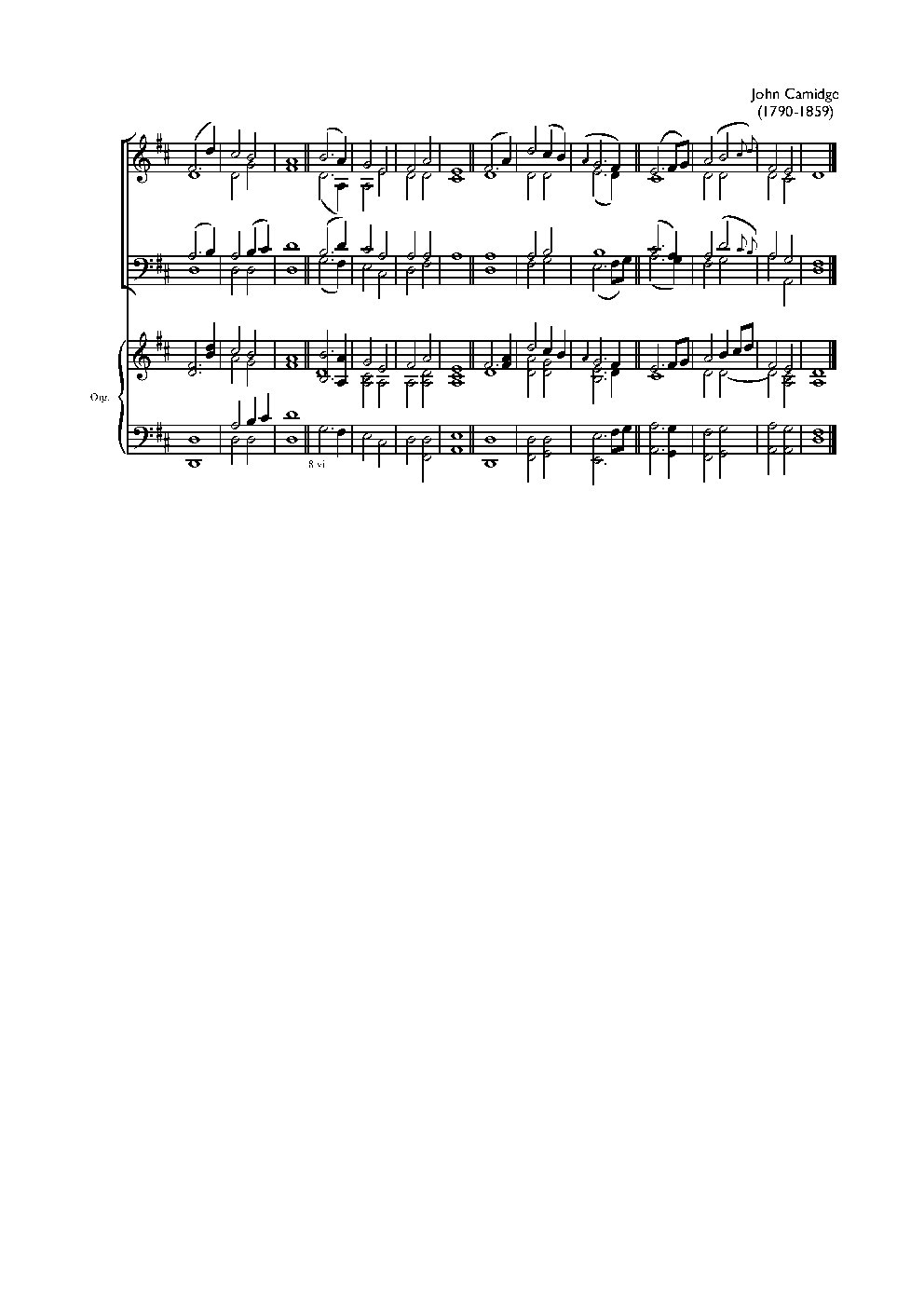 Double chant in D major III