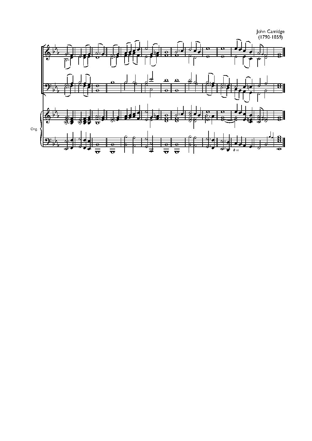 Double chant in E flat major III