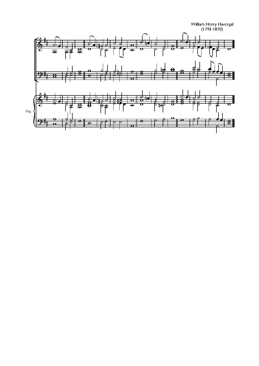 Double chant in D major III