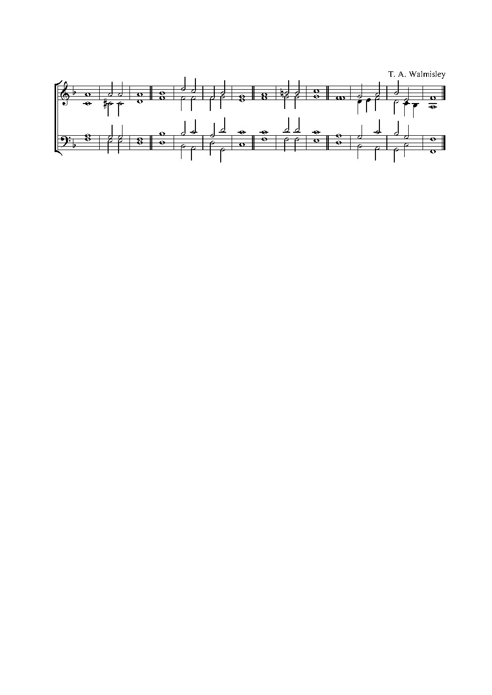 Double chant in F major - Choir Script PDF Thumbnail