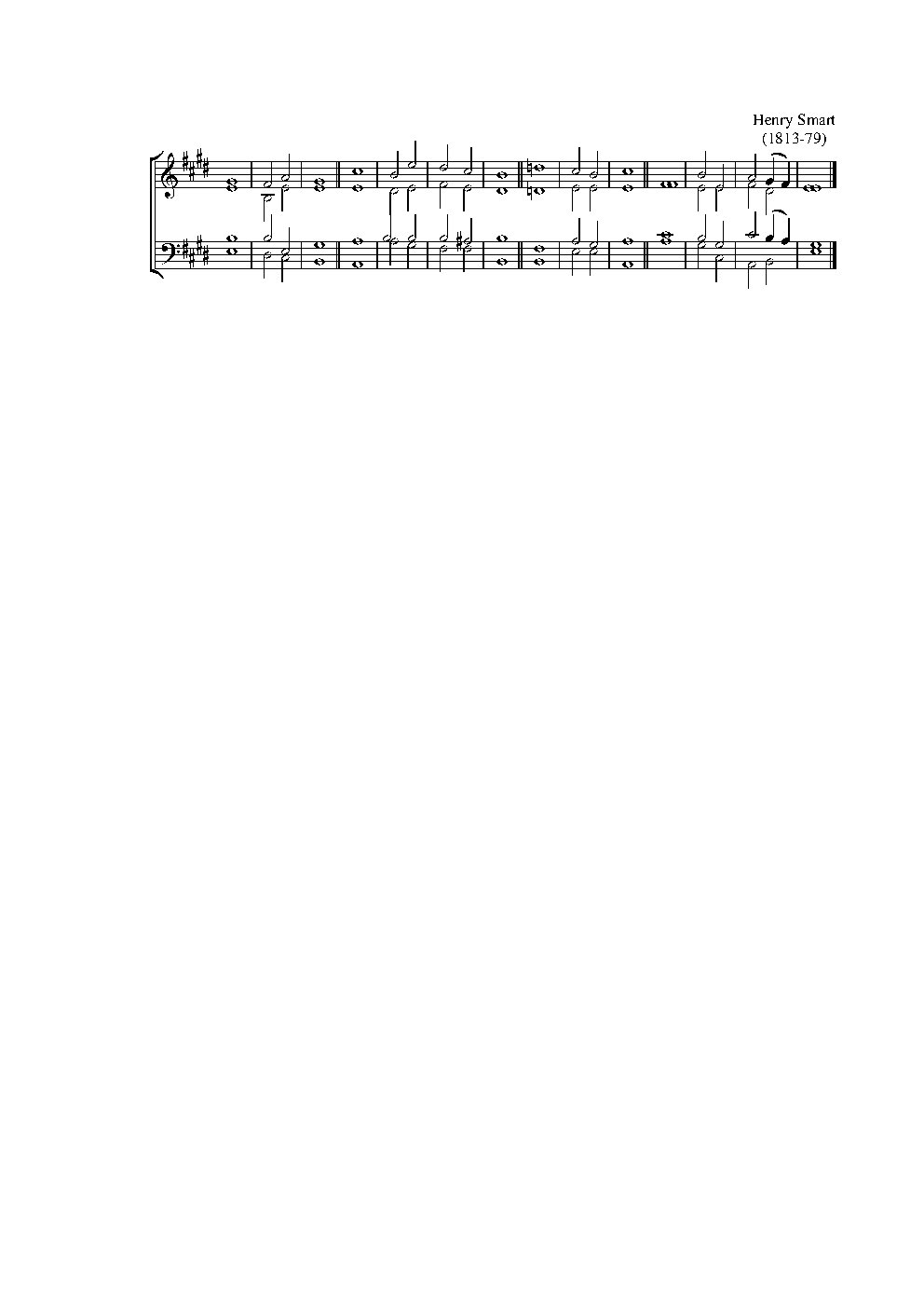 Double chant in E major
