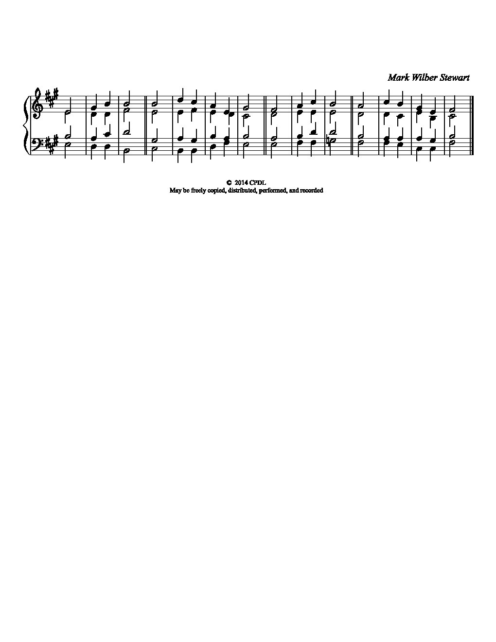Double chant in E mixolydian - Choir Script PDF Thumbnail