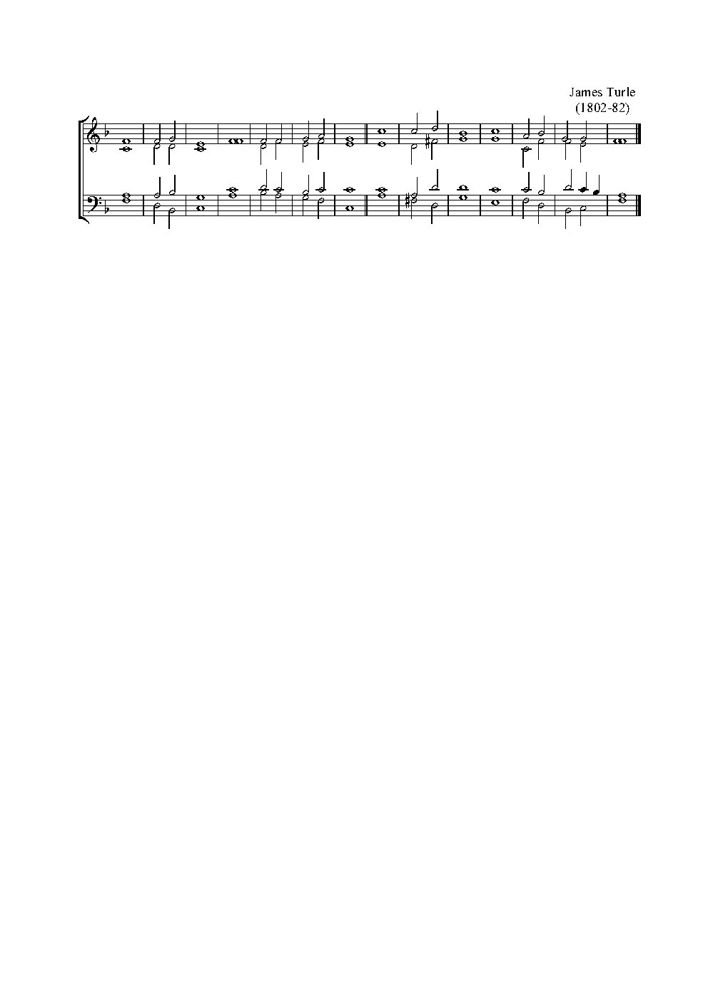 Double chant in F major