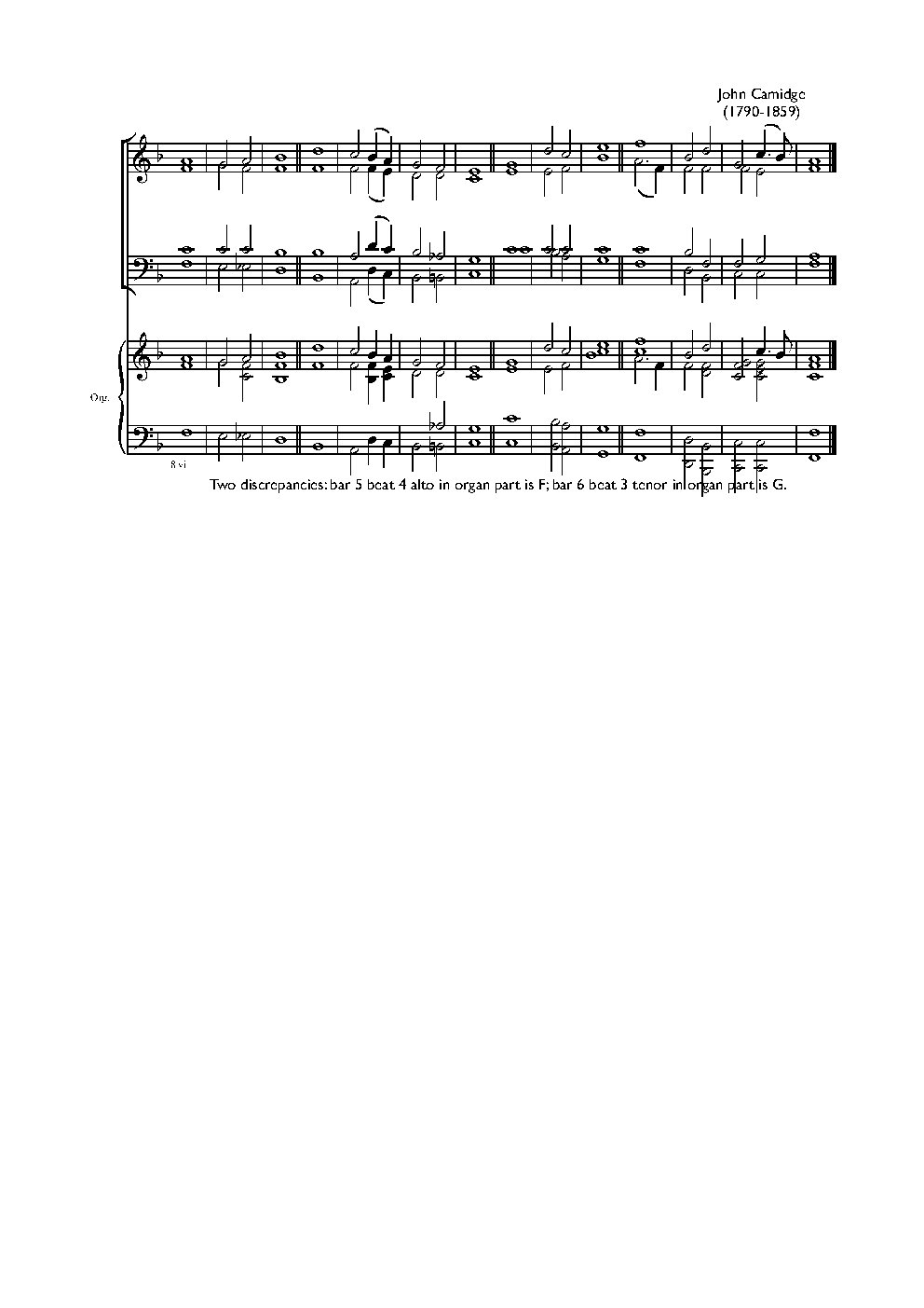 Double chant in F major II