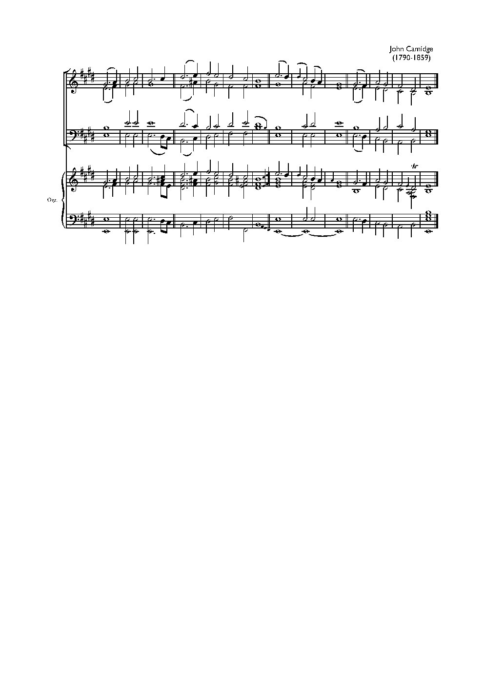 Double chant in E major III
