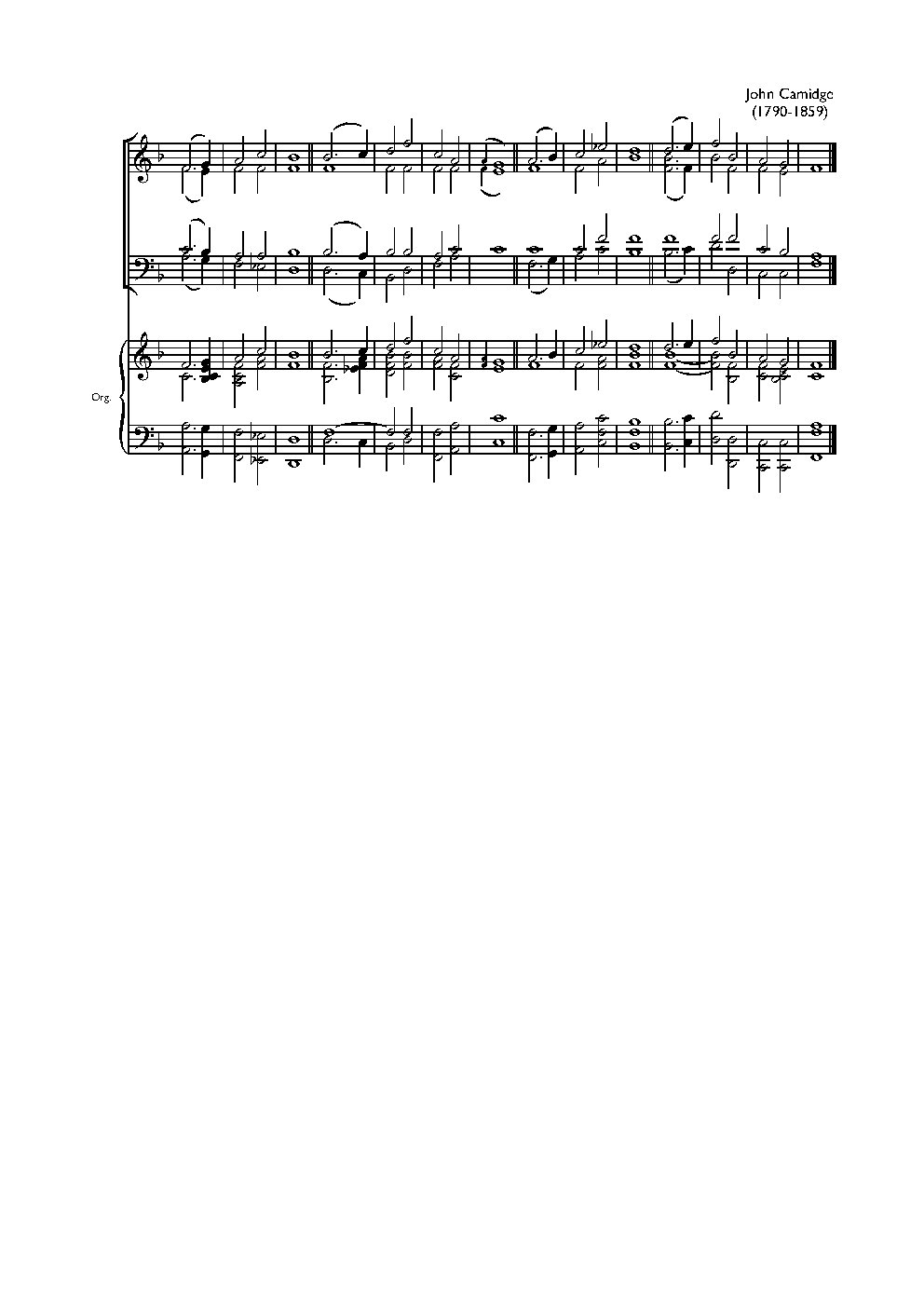 Double chant in F major IV