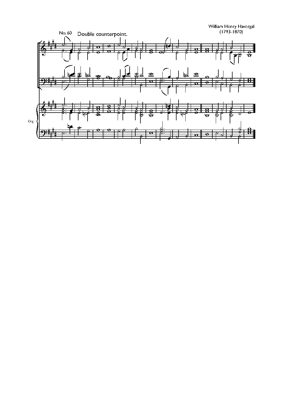 Double chant in E major II