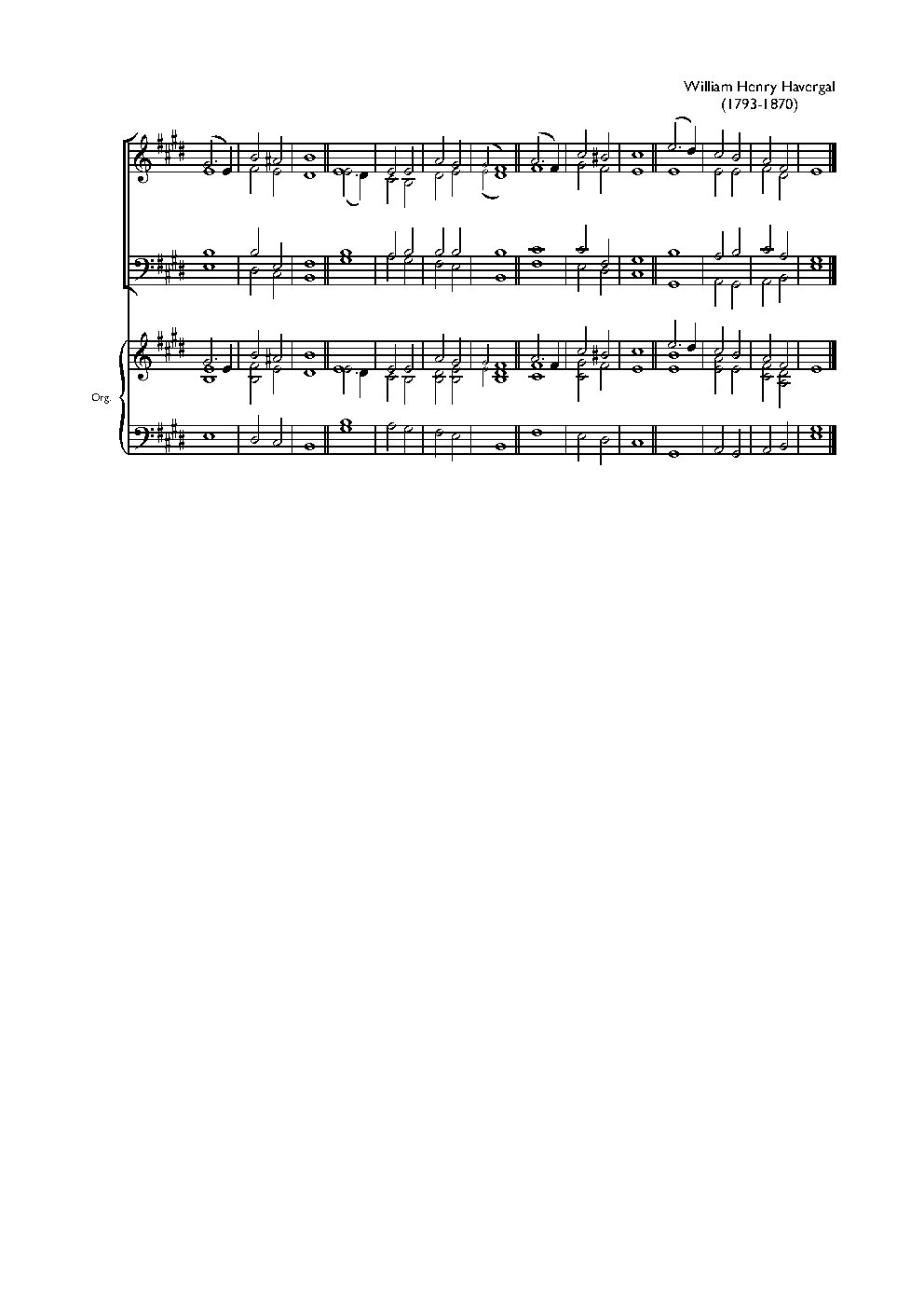 Double chant in E major III