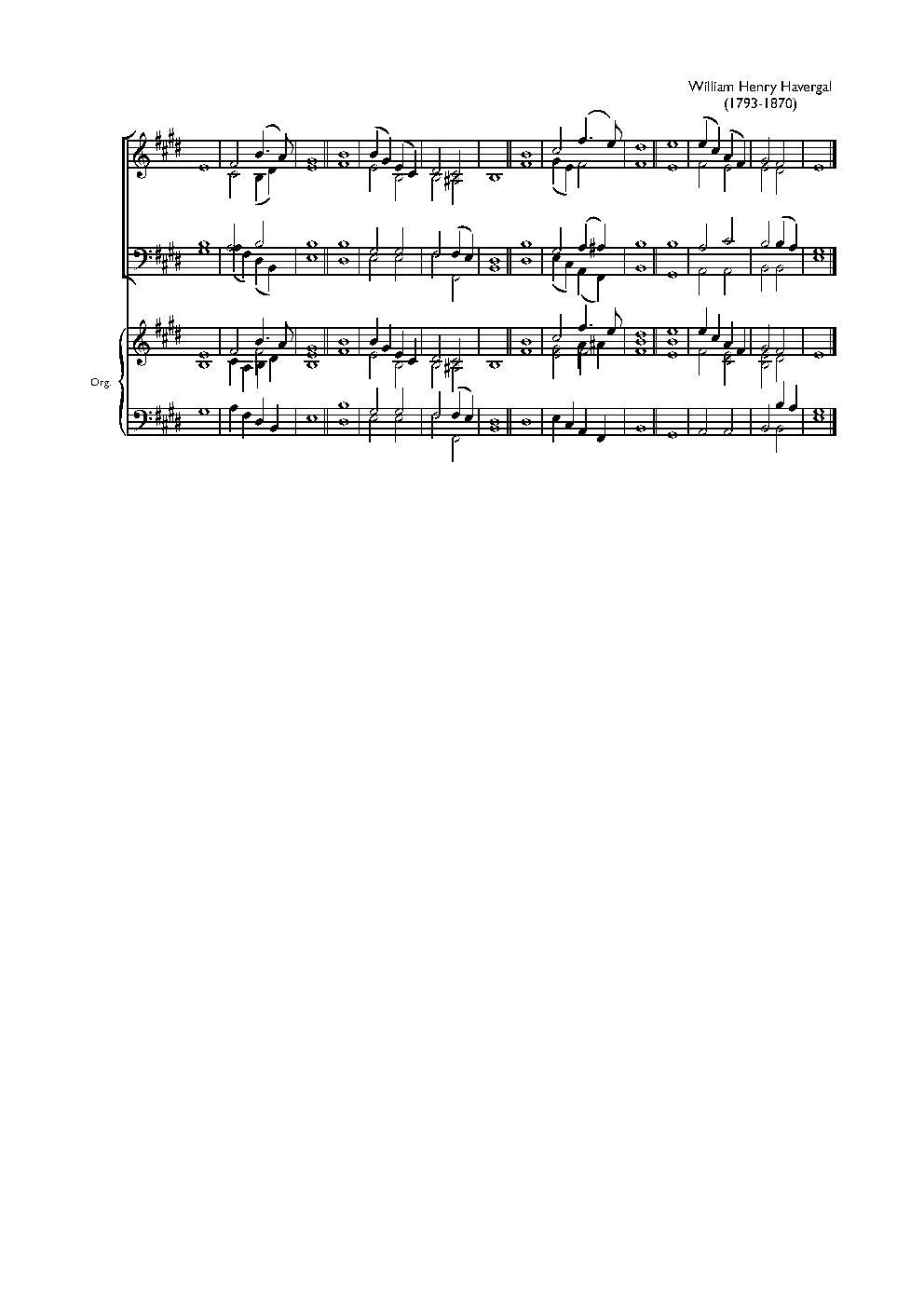 Double chant in E major IX